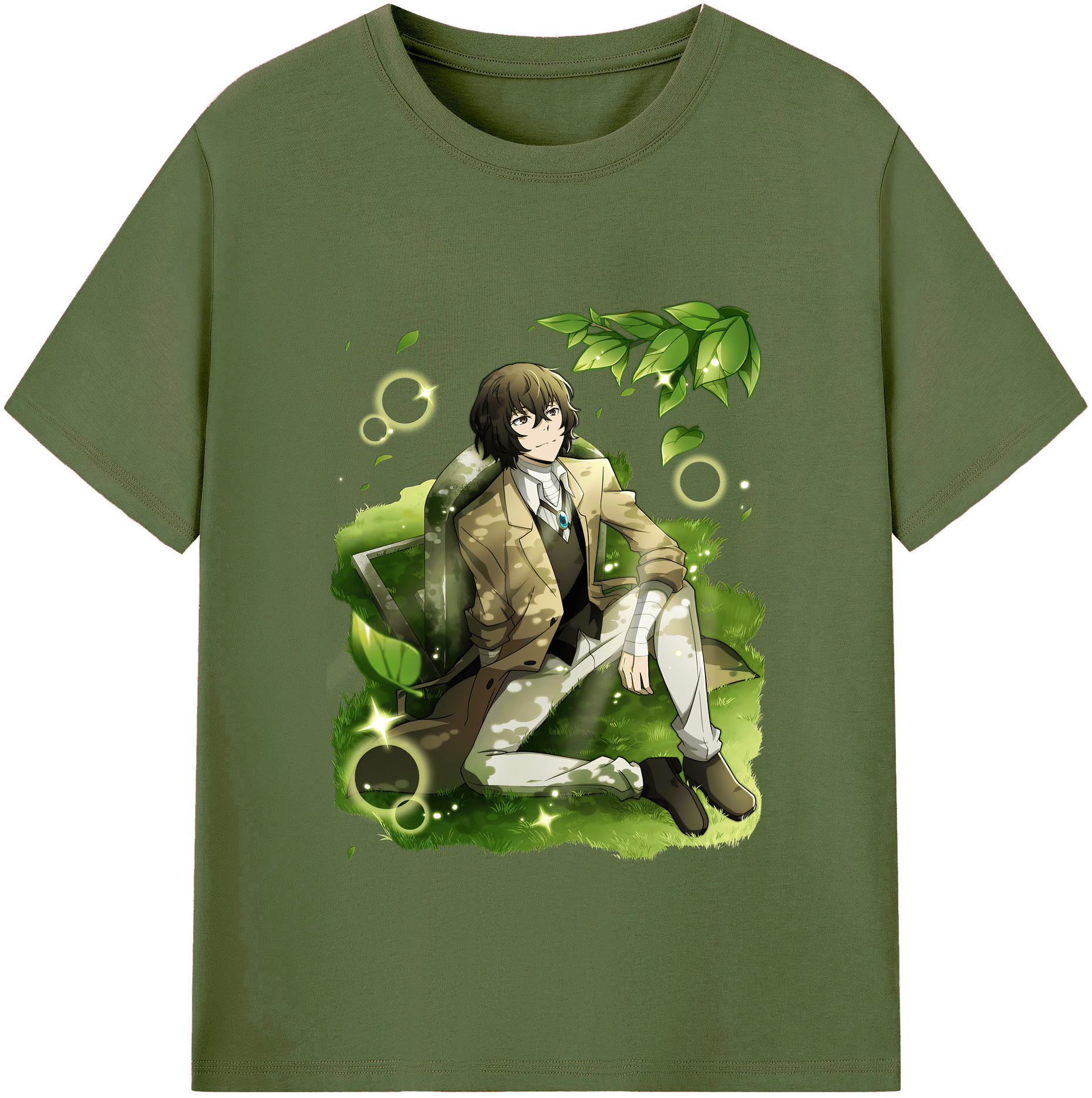 （画像用） 文豪ストレイドッグス Bungo Stray Dogs 綿100％半袖Tシャツ（フロントプリント）